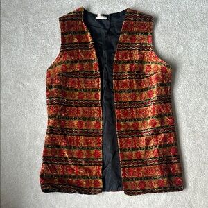 Vintage 1970s Aladdin Carpet Tapestry Vest